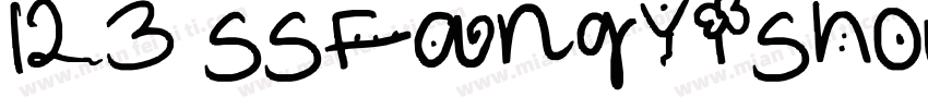 123 SSFangYiShouShuaTi字体转换